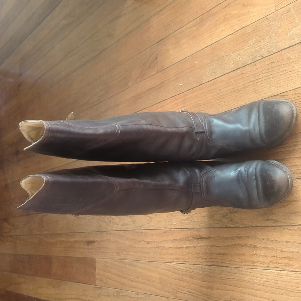 Frye Dorado Riding Boots In Brown - Picture 2 of 8